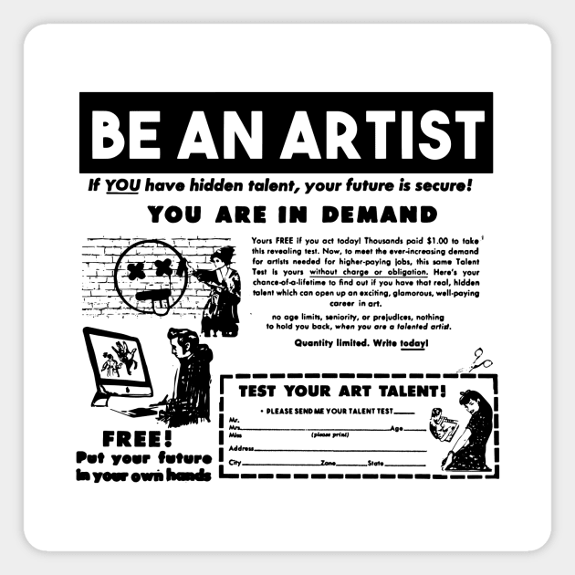 Be an artist Magnet by WPHmedia